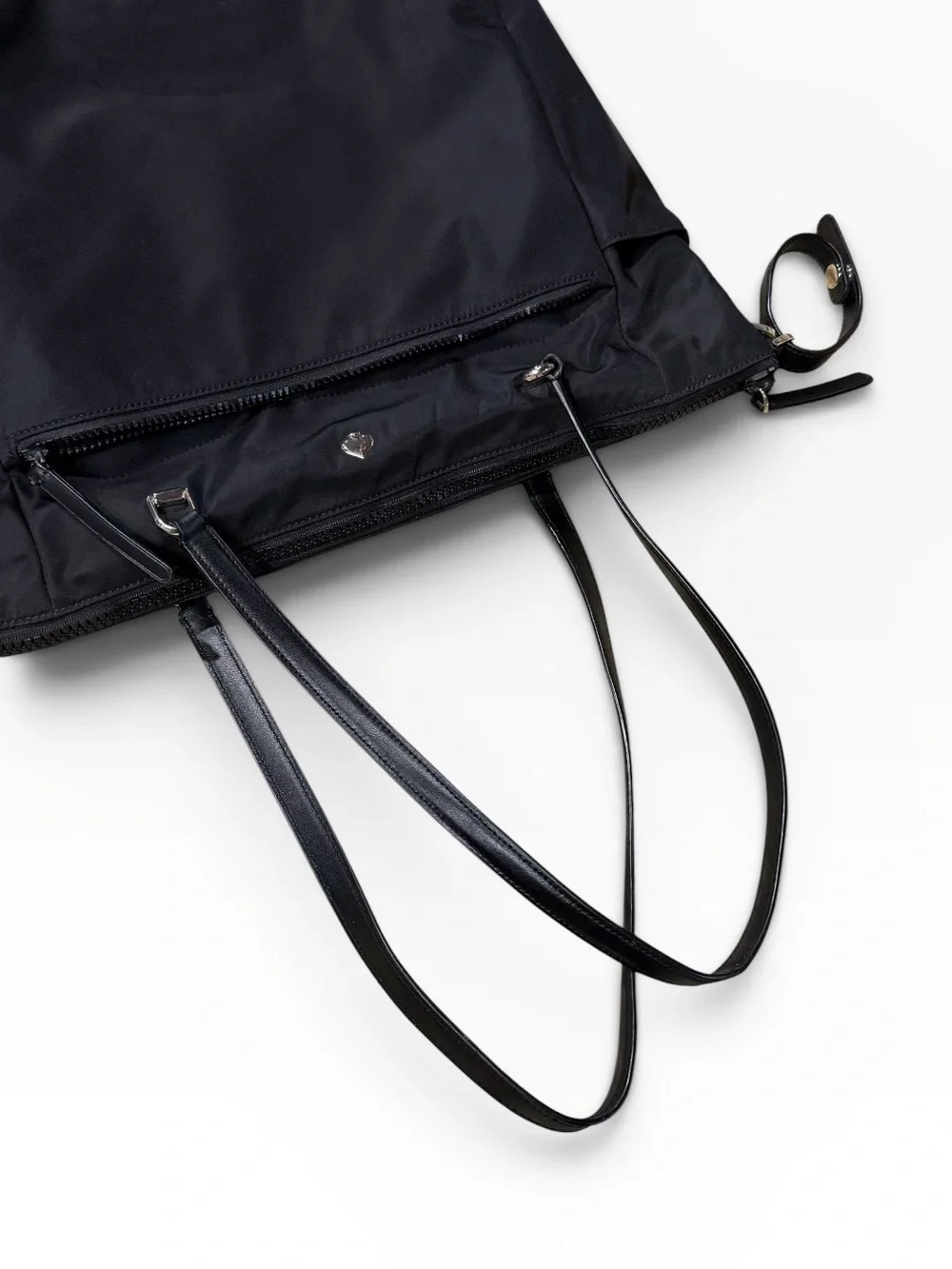 Kate Spade Jae Black Nylon Baby Diaper Bag Tote with Changing Pad